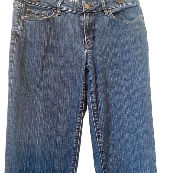 Ann Taylor Modern Straight Blue Denim Jeans - Picture 2 of 12